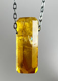 Citrine Quartz  Crystal Necklace