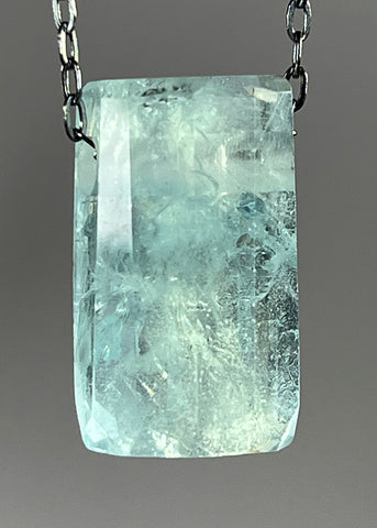 Aquamarine Crystal Necklace