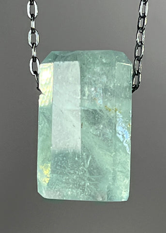 Aquamarine Crystal Necklace