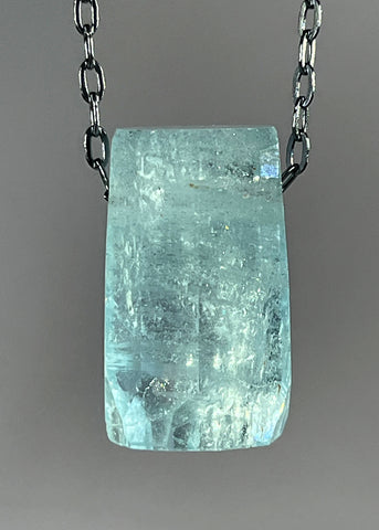 Aquamarine Crystal Necklace