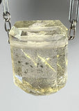Quartz Crystal with Metalic Hematite Inclusions Necklace