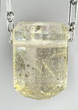 Quartz Crystal with Metalic Hematite Inclusions Necklace