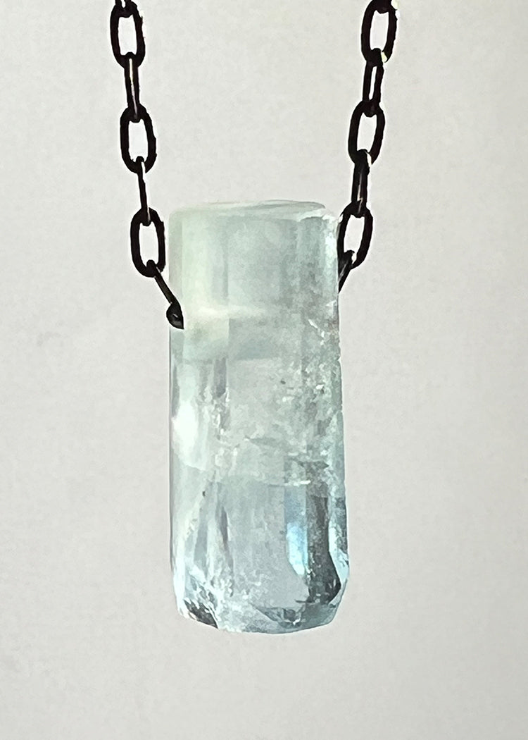 Aquamarine Necklace | Stone and Metal Jewellery Handmade in Noosa