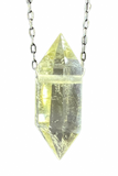 Citrine Quartz Crystal Necklace