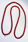 Antique Glass Red Bead Necklace