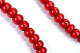 Antique Glass Red Bead Necklace