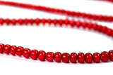 Antique Glass Red Bead Necklace