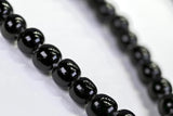 Antique Glass Black Bead Necklace