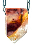 Quartz with Clouds of Lithium amphibole Crystal Necklace