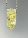 Citrine Quartz Crystal Necklace