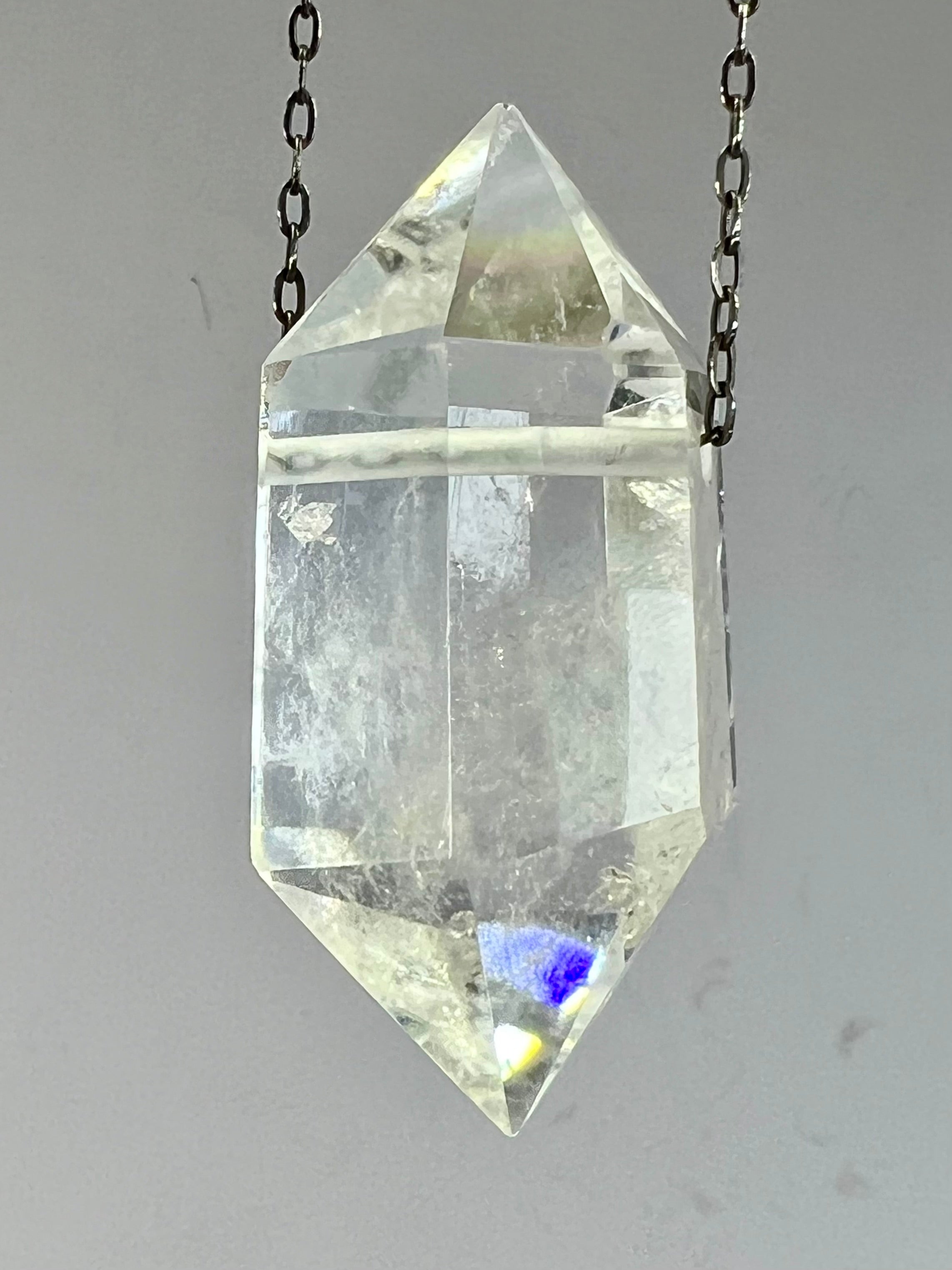 Clear quartz crystal necklace purchases