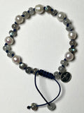 Pearl with Moonstone and Labradorite Bracelet