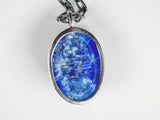 Lapis Lazuli Carved Sacred Scarab Amulet