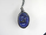 Lapis Lazuli Carved Sacred Scarab Amulet