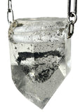 Quartz Crystal with Chlorite Phantom Pyramid Inclusions Necklace