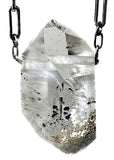 Quartz Crystal with Amphibole Inclusions Necklace