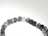 Black Rutile Quartz Cube Bracelet