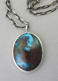 Chrysocolla Pendant Crystal Necklace