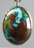 Chrysocolla Pendant Crystal Necklace