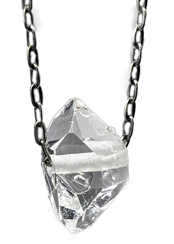 Herkimer Diamond Quartz Crystal Necklace