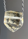 Quartz Crystal Necklace with Amphibole Inclusions