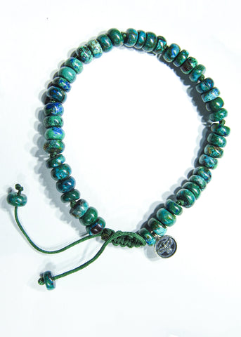 Malachite and Chrysocolla  Bracelet