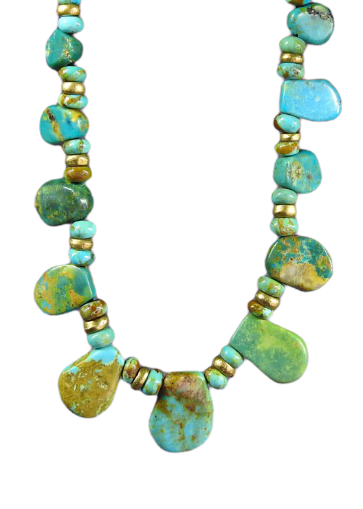 Kingman Arizona Turquoise Vintage Pendant Necklace