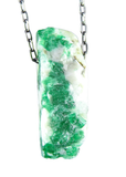 Emerald in Quartz Crystal Necklace
