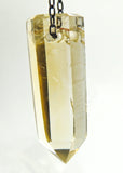 Citrine Quartz Crystal Necklace