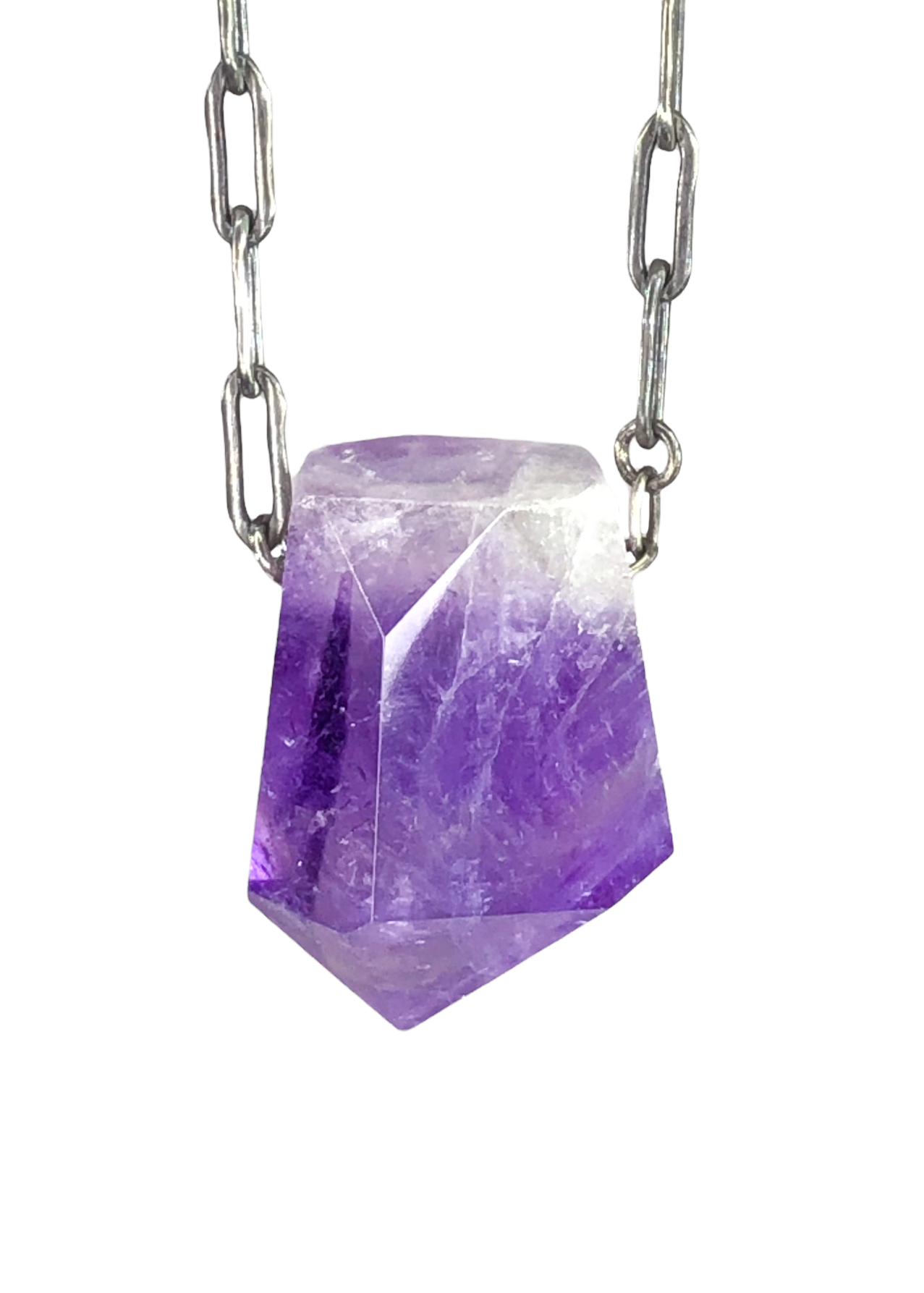 Buy Large Raw Amethyst Necklace, Rough Gemstone Pendant, Aquarius & Pisces  February Birthstone Jewelry, Spiritual Gifts, Amethyst Crystal Point Online  in India - Etsy