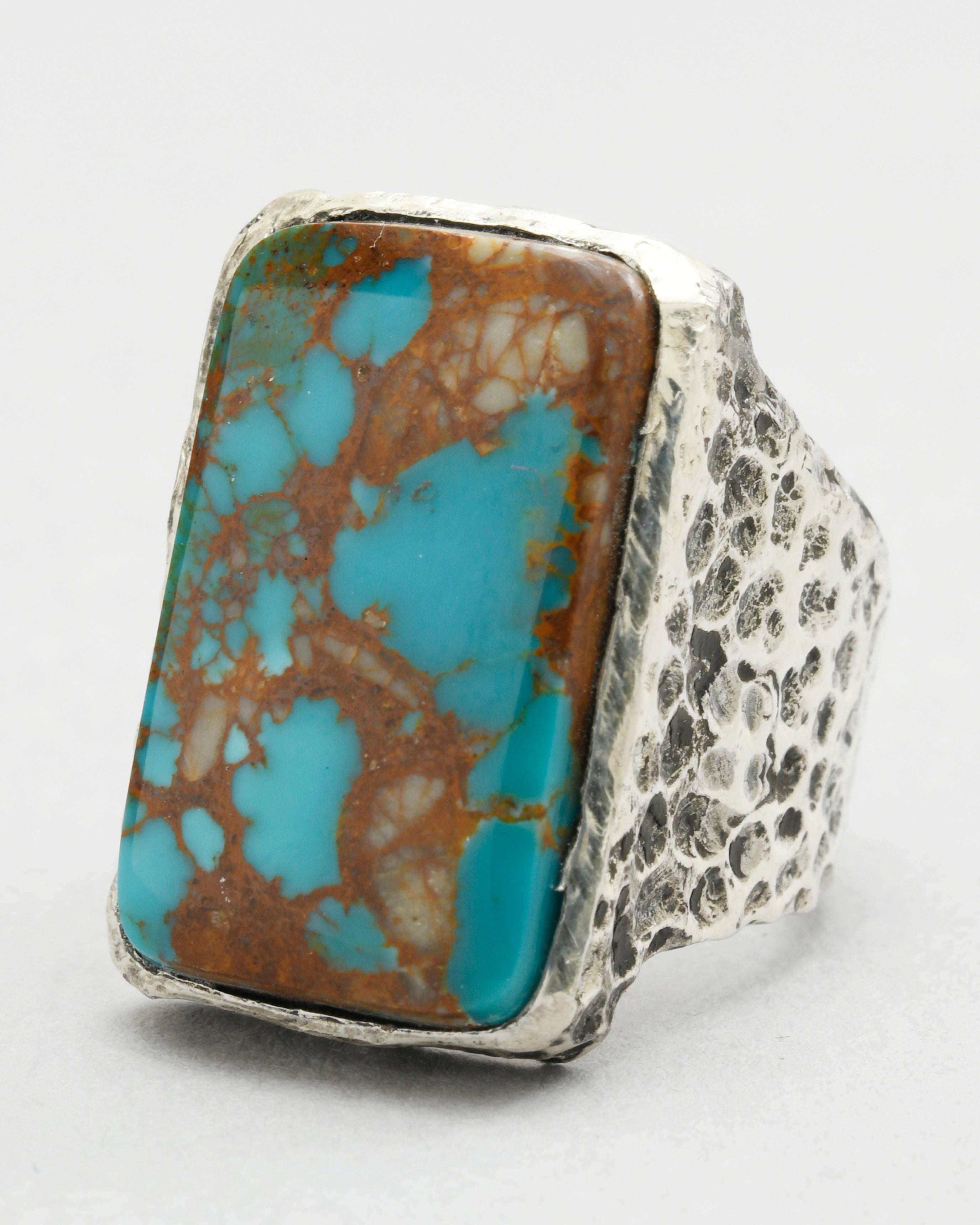 Kingman Arizona Turquoise Rectangular Ring – Joseph Brooks Jewelry