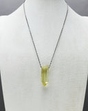 Citrine Quartz Crystal Necklace