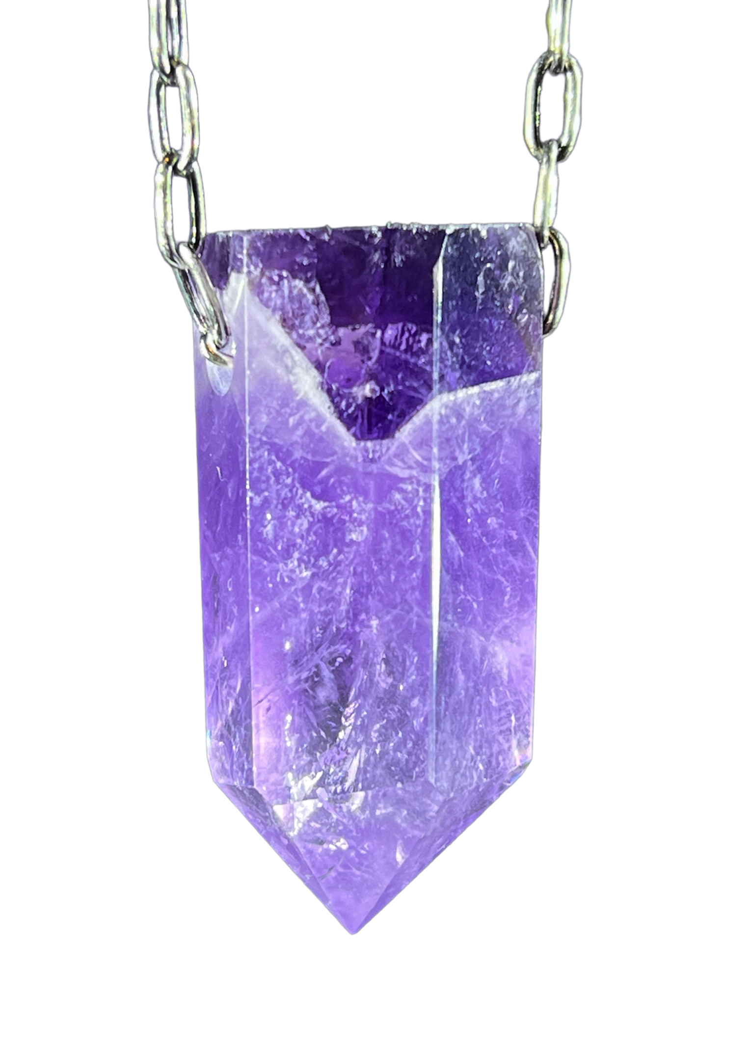 AIFEN Pack of 10 Crystal Dot Pendants - Healing Crystal Stone Dot Necklace,  Hexagonal Gemstone Pendant Necklaces, Natural Amethyst Jewellery for Men  and Women, Pointed Design : Amazon.co.uk: Fashion