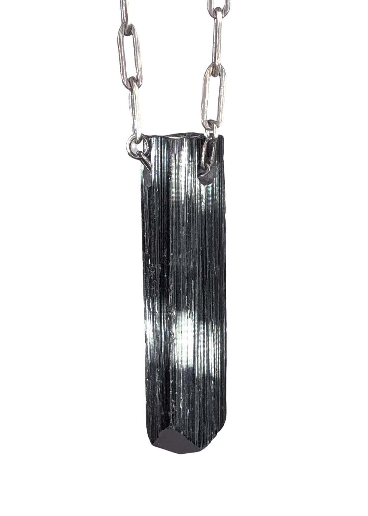 Raw black tourmaline best sale necklace