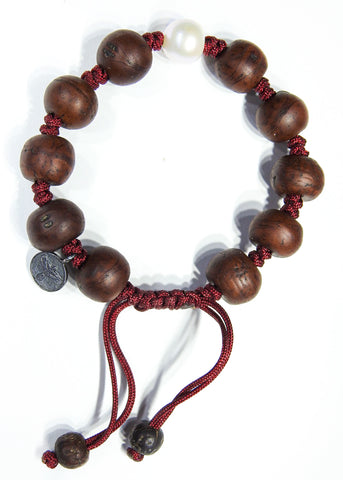 Tibetan Prayer Beads with Pearl Bracelet