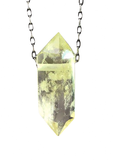 Citrine Quartz Crystal Necklace