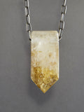 Quartz Crystal with Golden Colored Chlorite Inclusions