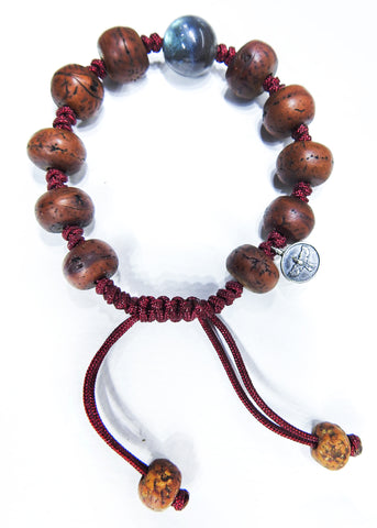 Tibetan Prayer Beads with Labradorite