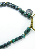 Malachite Cube Bracelet