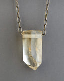 Quartz Crystal Necklace with Chlorite Inclusions
