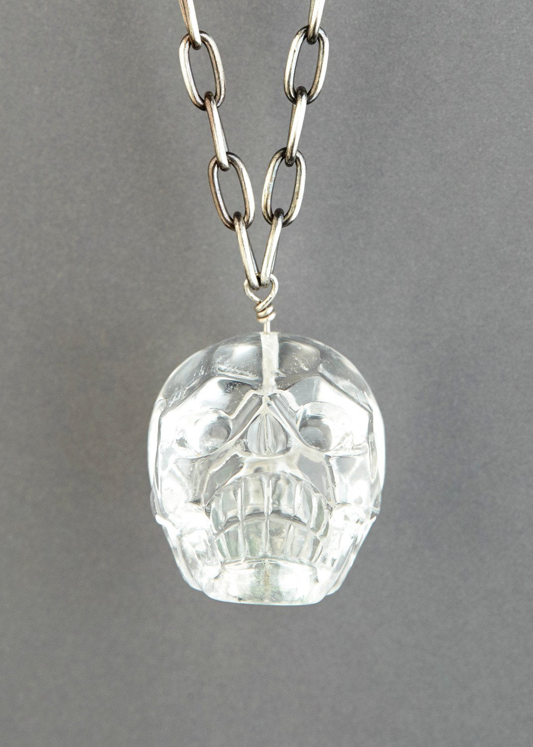 Gem Skull Pendant Necklace of Dominican Blue Amber Carved Skull – Skullis  Jewelry