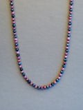 Sapphire Pink and Blue Necklace