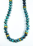 Chrysocolla "Point Reyes" Surf Necklace