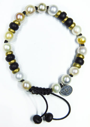 Pearl and Black Onyx Bracelet