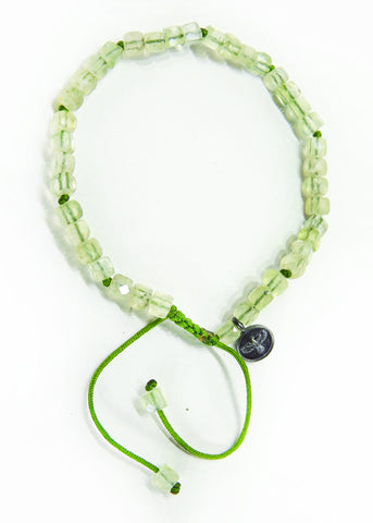 Prehnite Cube Bracelet