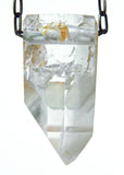 Quartz Crystal with Amphibole Inclusions Necklace