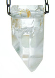 Quartz Crystal with Amphibole Inclusions Necklace