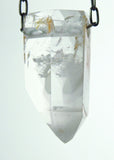 Quartz Crystal with Amphibole Inclusions Necklace