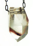Quartz Crystal with Hematite Inclusions Necklace