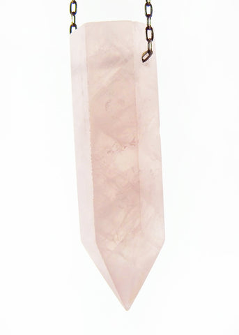 Rose Quartz Crystal Necklace
